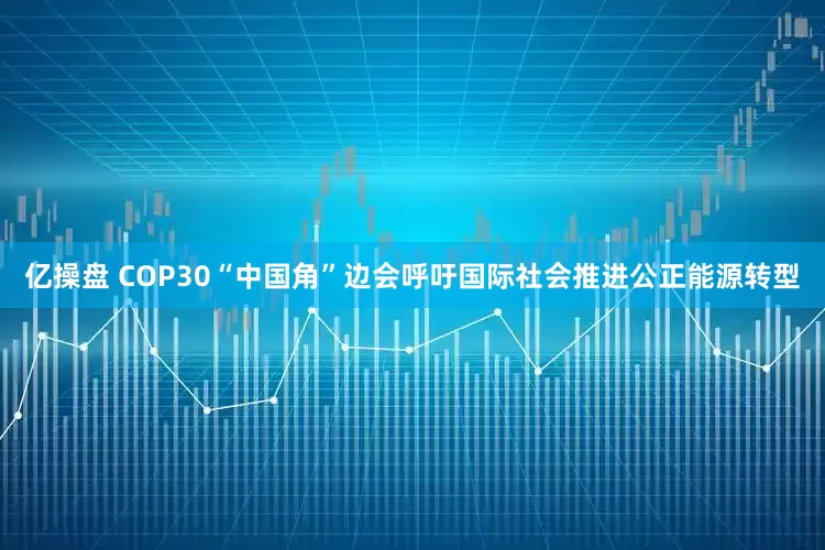亿操盘 COP30“中国角”边会呼吁国际社会推进公正能源转型